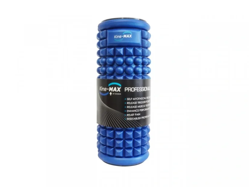 Kine-MAX Professional Massage Foam Roller - masážní válec - Barva: Černá